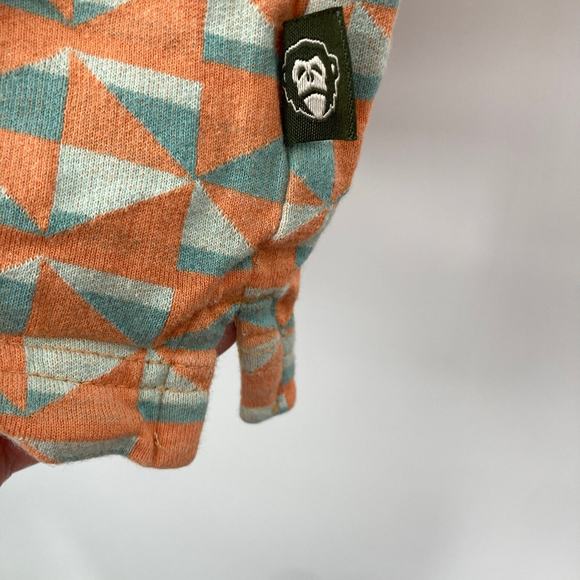 Howler Bros Geometric Orange Green Retro Short Sleeve Tee Men’s Medium Cotton - Picture 9 of 12